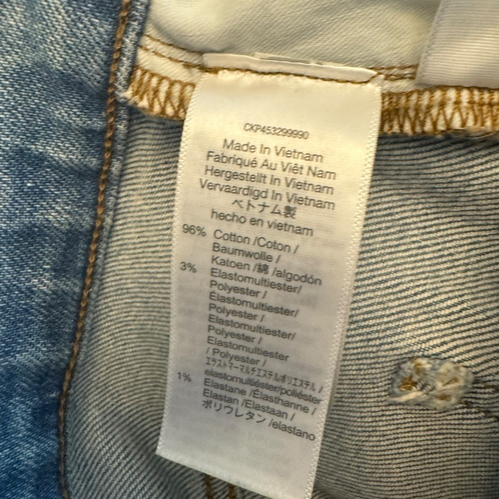 Madewell - The Perfect Vintage Straight Leg Jean Worn - In Edition Sz 25 - Picture 10 of 10